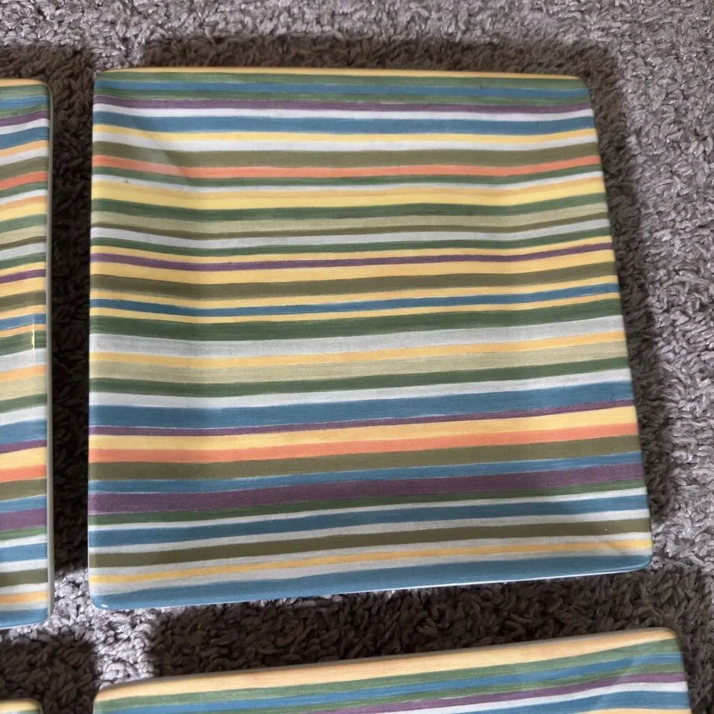 Tabletops Gallery Aurora Square Salad Plates 8.25